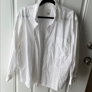 Classic White Button-Up Shirt